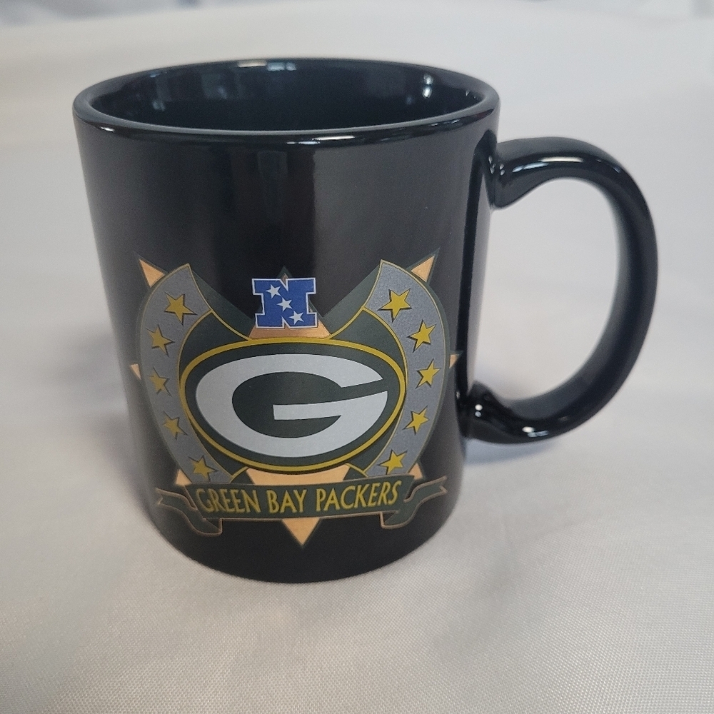 Greenbay Packers NFL Football Black Coffee Tea Mug Cup